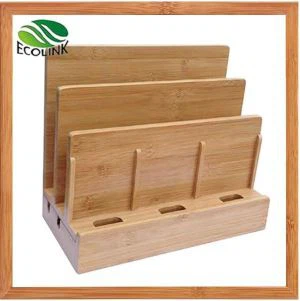 Multi Bamboo Laadstation Multi-Device Dock & Organizer