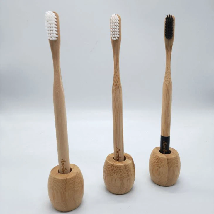 Eco-vriendelijke houten tandenborstel met bamboe tandenborstel