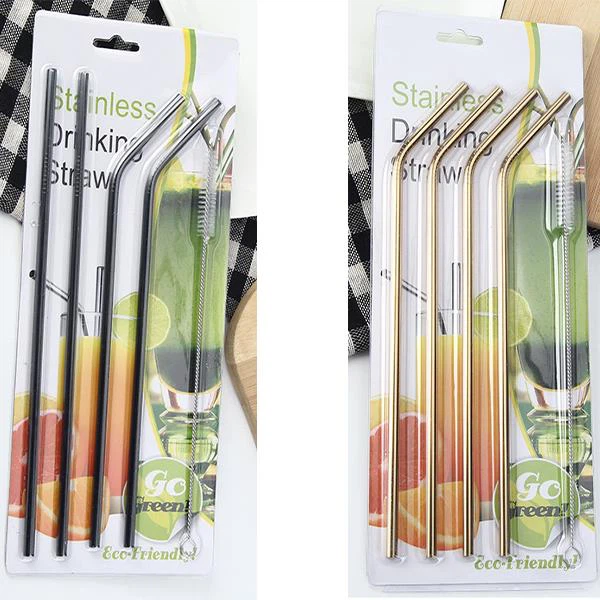 Herbruikbare roestvrijstalen metalen rietjes