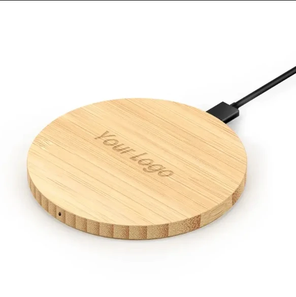 Bamboe mobiele telefoon kussen draadloze oplader