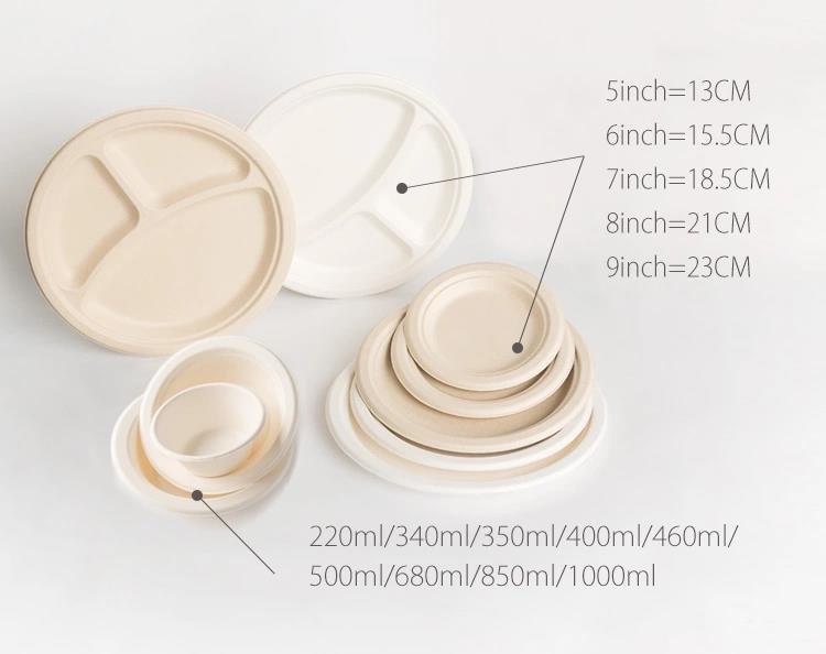 High Quality Biodegradable Sugarcane Plate High Quality Biodegradable Sugarcane Plate