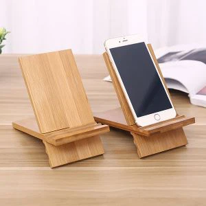 Mobiele telefoon Tablet Bamboo Stand 2-delig